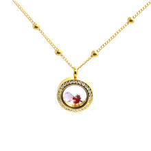 Beautiful stainless steel floating locket new gold neck chain design girls